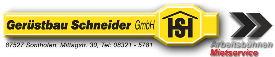 Gerüstbau Schneider GmbH Sonthofen Allgäu